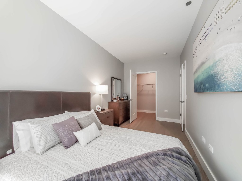 bedroom at the clark apartments for rent chicago